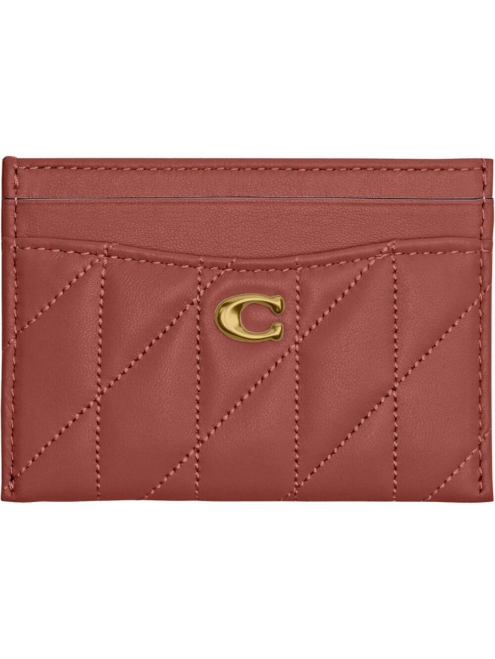 Quilted Leather Essential Card Case | Stylish & Compact Wallet for Everyday Use